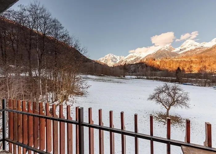 Lejlighed Panoramic With Fireplace Near Courmayeur